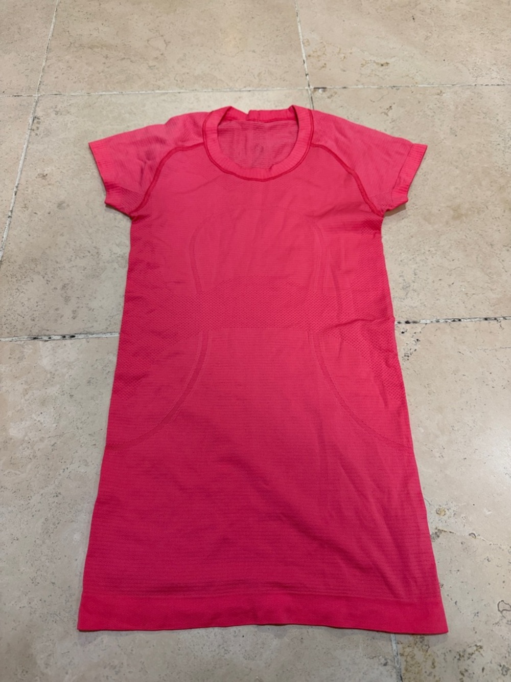 lululemon athletica Short Sleeve Tee Dress in Bright Pink